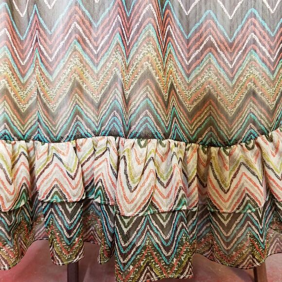 Pure Sugar Boho Zig Zag Maxi Dress Small - Picture 11 of 12